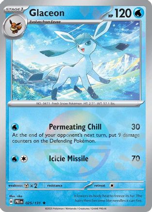 Glaceon (Poke Ball Pattern) 025/131 - SV Prismatic Evolutions Holofoil