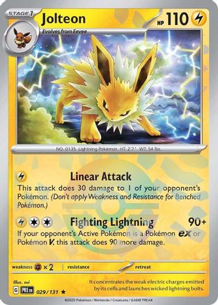 Jolteon (Poke Ball Pattern) 029/131 - SV Prismatic Evolutions Holofoil