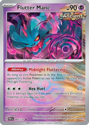 Flutter Mane (Poke Ball Pattern) 043/131 - SV Prismatic Evolutions Holofoil