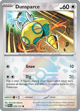 Dunsparce (Poke Ball Pattern) 079/131 - SV Prismatic Evolutions Holofoil