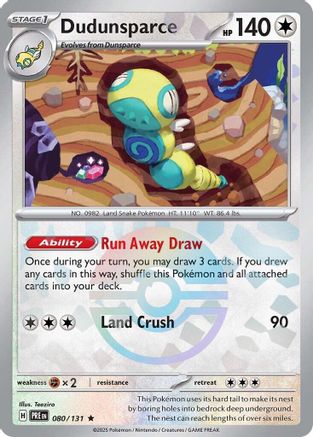 Dudunsparce (Poke Ball Pattern) 080/131 - SV Prismatic Evolutions Holofoil