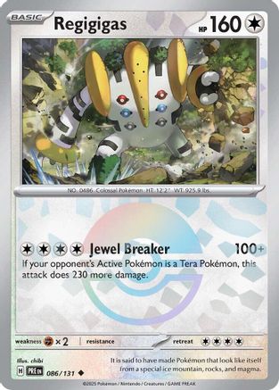 Regigigas (Poke Ball Pattern) 086/131 - SV Prismatic Evolutions Holofoil