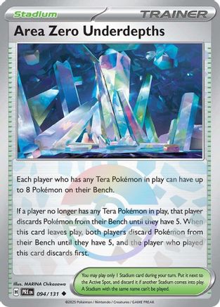 Area Zero Underdepths (Poke Ball Pattern) 094/131 - SV Prismatic Evolutions Holofoil