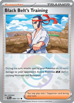 Black Belt's Training (Poke Ball Pattern) 099/131 - SV Prismatic Evolutions Holofoil