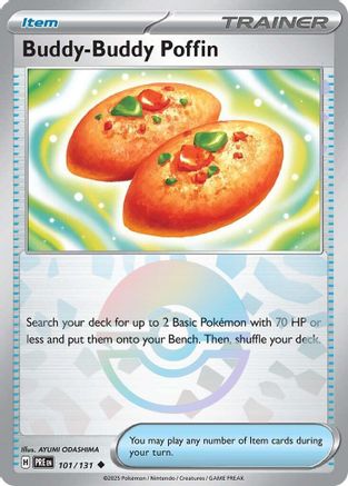 Buddy-Buddy Poffin (Poke Ball Pattern) 101/131 - SV Prismatic Evolutions Holofoil