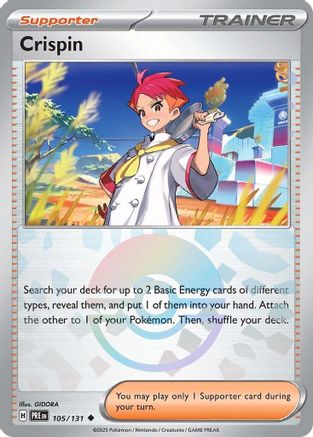 Crispin (Poke Ball Pattern) 105/131 - SV Prismatic Evolutions Holofoil