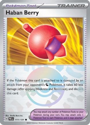 Haban Berry (Poke Ball Pattern) 111/131 - SV Prismatic Evolutions Holofoil