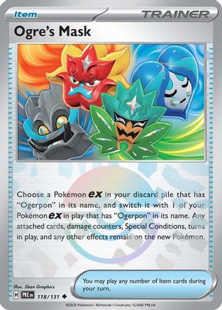 Ogre's Mask (Poke Ball Pattern) 118/131 - SV Prismatic Evolutions Holofoil