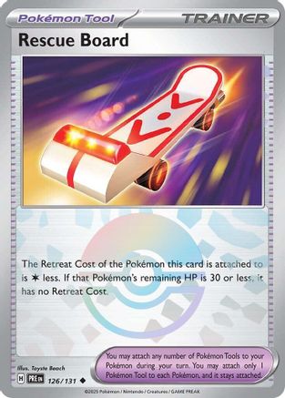 Rescue Board (Poke Ball Pattern) 126/131 - SV Prismatic Evolutions Holofoil