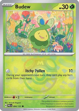 Budew (Master Ball Pattern) 004/131 - SV Prismatic Evolutions Holofoil