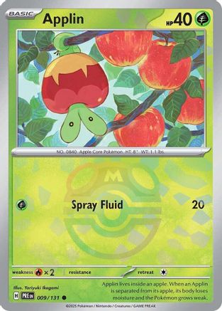Applin (Master Ball Pattern) 009/131 - SV Prismatic Evolutions Holofoil