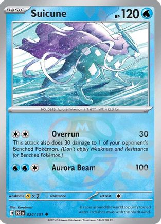 Suicune (Master Ball Pattern) 024/131 - SV Prismatic Evolutions Holofoil