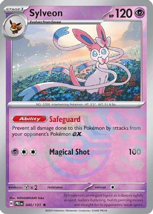 Sylveon (Master Ball Pattern) 040/131 - SV Prismatic Evolutions Holofoil