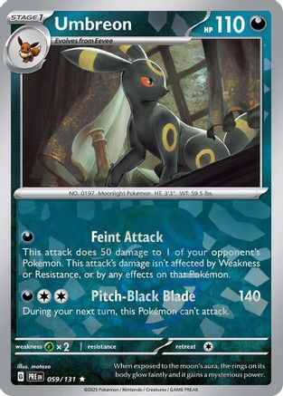 Umbreon (Master Ball Pattern) 059/131 - SV Prismatic Evolutions Holofoil