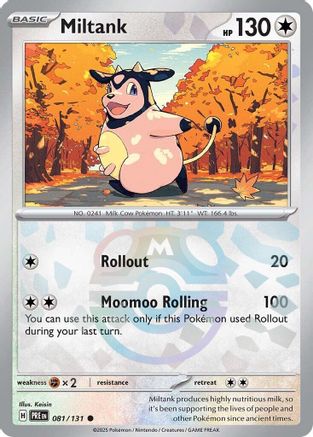Miltank (Master Ball Pattern) 081/131 - SV Prismatic Evolutions Holofoil