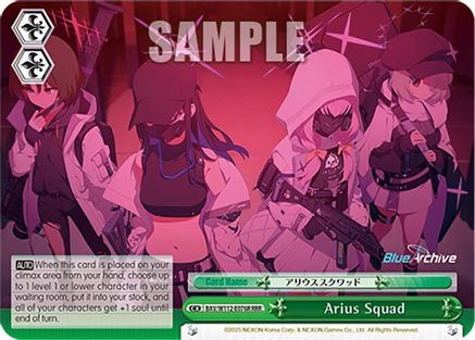 Arius Squad (RRR) (BAV/W112-E076R RRR) - Blue Archive