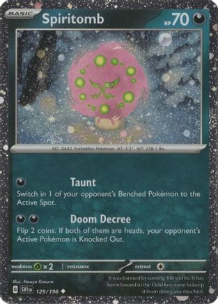 Spiritomb (Cosmo Holo) 129/198 - Miscellaneous Cards & Products Holofoil