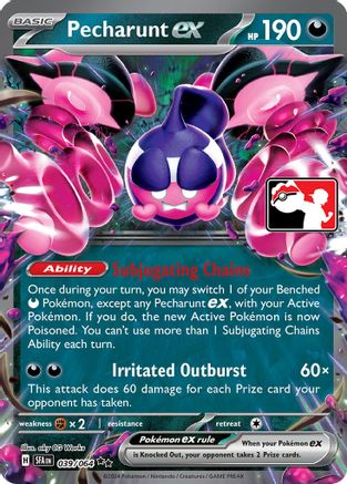 Pecharunt ex 039 - Prize Pack Series Cards Holofoil