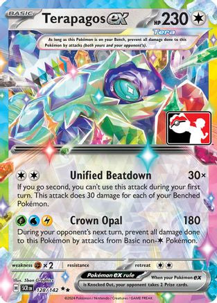 Terapagos ex 128/142 - Prize Pack Series Cards Holofoil