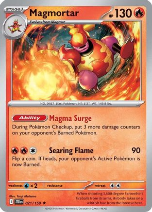 Magmortar 021/159 - SV09 Journey Together Holofoil