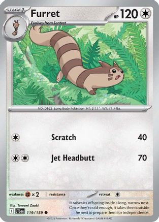 Furret 119/159 - SV09 Journey Together Reverse Holofoil