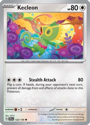 Kecleon 122/159 - SV09 Journey Together Reverse Holofoil