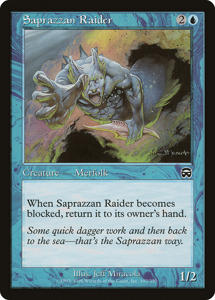 Saprazzan Raider (MMQ-102) - Mercadian Masques Foil