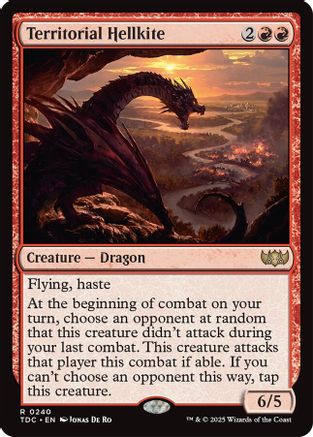 Territorial Hellkite (TDC-240) - Commander: Tarkir: Dragonstorm