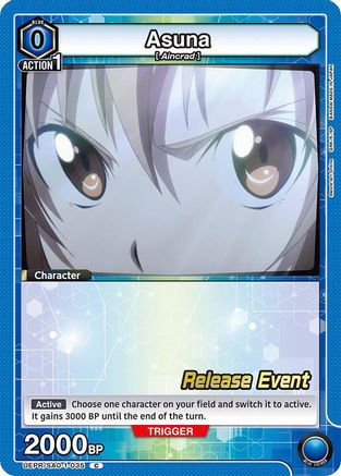 Asuna (035) (UEPR/SAO-1-035) - UE07BT Sword Art Online Release Event Cards
