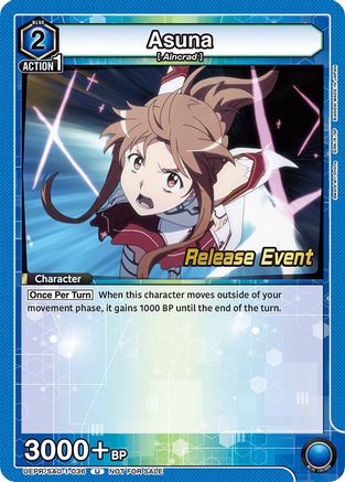 Asuna (036) (UEPR/SAO-1-036) - UE07BT Sword Art Online Release Event Cards