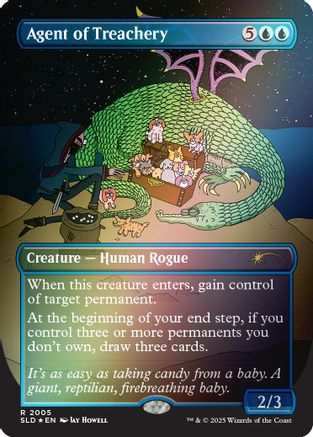 Agent of Treachery (Rainbow Foil) (SLD-2005) - Secret Lair Drop Series