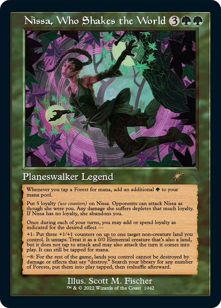 Nissa, Who Shakes the World (SLD-1042) - Secret Lair Drop Foil