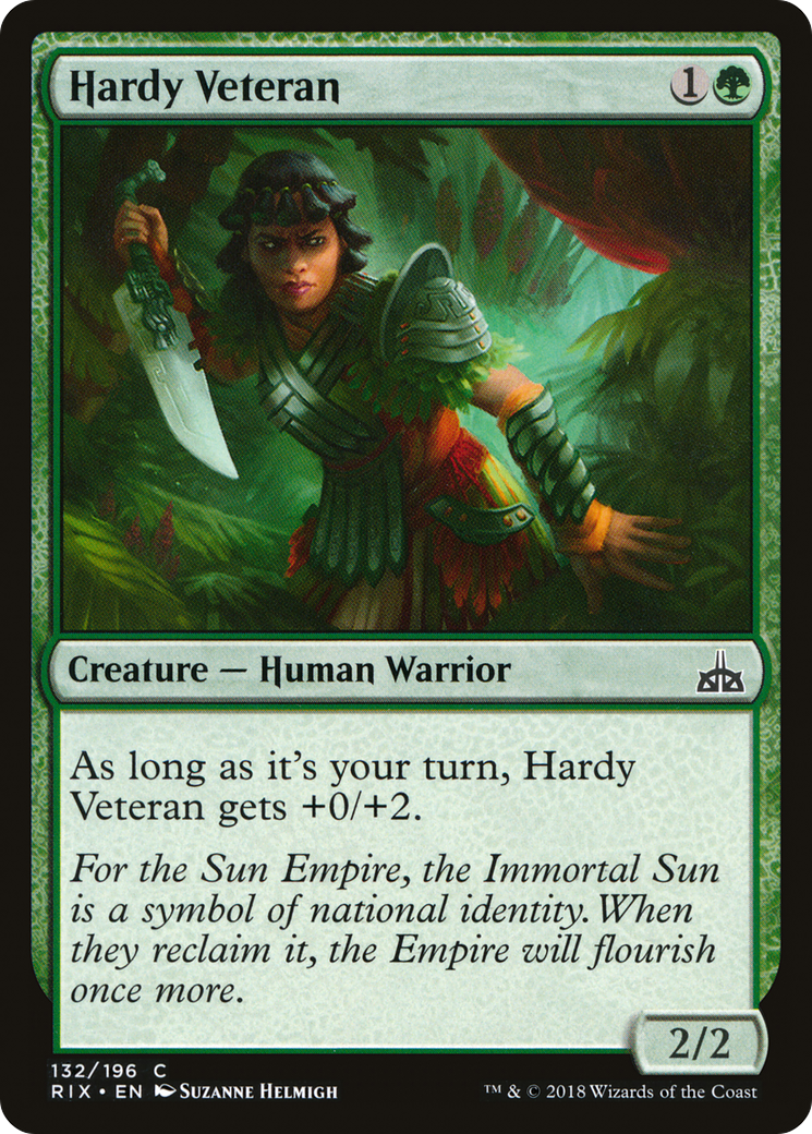 Hardy Veteran (RIX-132) - Rivals of Ixalan