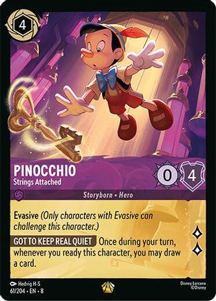 Pinocchio - Strings Attached (61/204) - Reign of Jafar Cold Foil