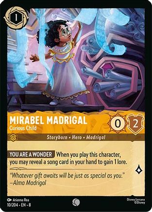 Mirabel Madrigal - Curious Child (10/204) - Reign of Jafar Cold Foil