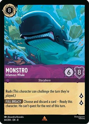 Monstro - Infamous Whale (64/204) - Reign of Jafar Cold Foil
