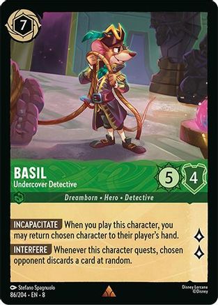 Basil - Undercover Detective (86/204) - Reign of Jafar