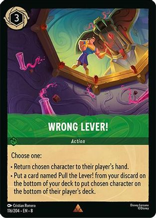 Wrong Lever! (116/204) - Reign of Jafar Cold Foil
