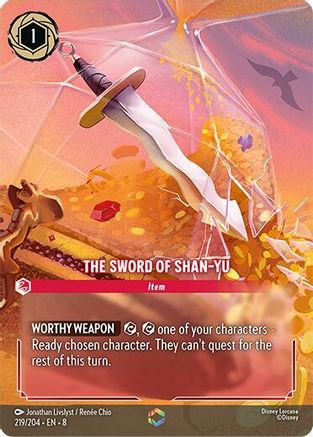 The Sword of Shan Yu (Enchanted) (219/204) - Reign of Jafar Holofoil
