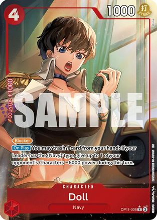 Doll (Alternate Art) (OP11-008) - A Fist of Divine Speed Foil