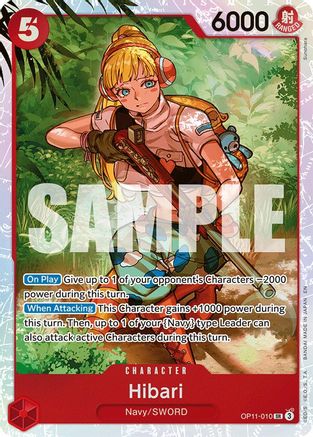 Hibari (OP11-010) - A Fist of Divine Speed Foil