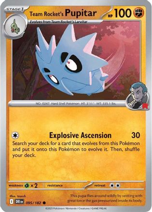 Team Rocket's Pupitar 095 - SV10 Destined Rivals
