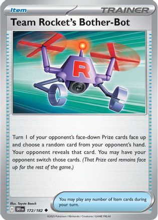 Team Rocket's Bother-Bot 172 - SV10 Destined Rivals Reverse Holofoil