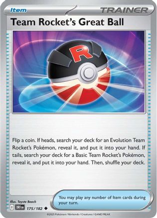 Team Rocket's Great Ball 175 - SV10 Destined Rivals