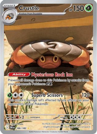 Crustle 186/182 - SV10 Destined Rivals Holofoil