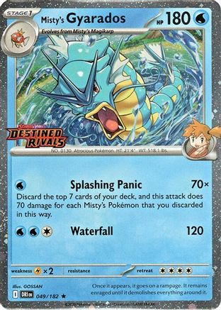 Misty's Gyarados (Prerelease) 049 - Miscellaneous Cards & Products Holofoil