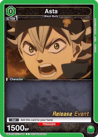 Asta (044) (UEPR/BCV-1-044) - UE08BT Black Clover Release Event Cards