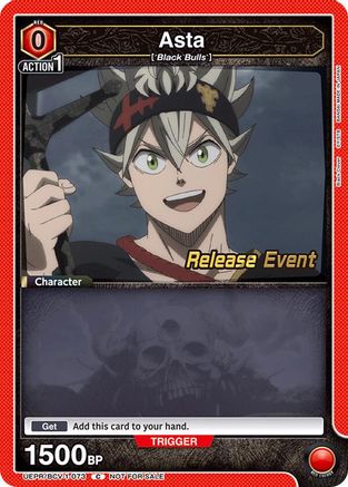 Asta (073) (UEPR/BCV-1-073) - UE08BT Black Clover Release Event Cards