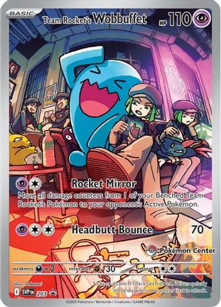 Team Rocket's Wobbuffet 203 - SV Scarlet & Violet Promo Cards - Holofoil
