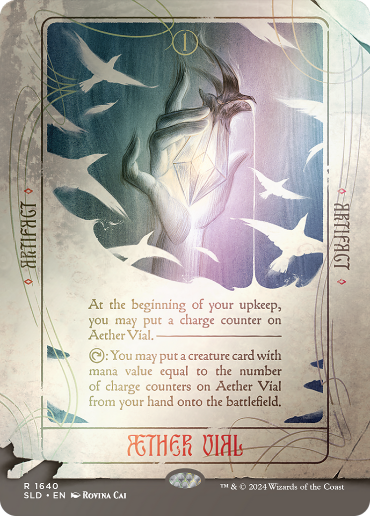 Aether Vial (SLD-1640★) - Secret Lair Drop (Borderless) Foil